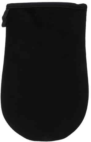 Veemoon Self Tanning Mitt Glove Applicator Black Flocked Material Reusable Back Tanning Mitt for Even Lotion Application and Stain-free Hands Suitable for Women