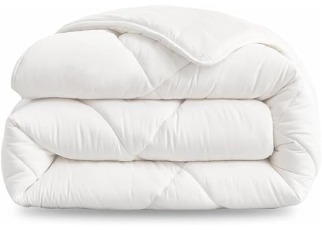 COSHANO Edredón Relleno Nórdico de Fibra Hueca para Cama de 120/135, antiácaros y antialérgico 400gr/m² para Otoño Invierno, Suavidad y Calidez Extra (Blanco 200x220cm)