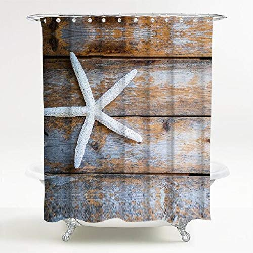 Sanilo Duschvorhang Bahia 180 x 200 cm, hochwertige Qualität, 100% Polyester, wasserdicht, Anti-Schimmel-Effekt, inkl. 12 Duschvorhangringe