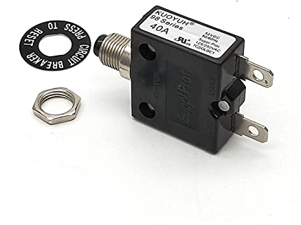 Leistungsschalter der Serie 98, 40 A, manueller Reset, thermischer Überlastschutzschalter, Mini-Leistungsschalter Automatischer Schalter (Color : 35a, Size : No cap)