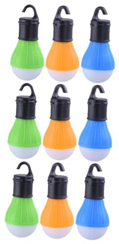 Sosoport 9 Stk LED camping lichter Campinglaterne zeltlampe angeln Batterielaterne Rucksacklicht Zeltlicht Taschenlampen Campinglampe Campingleuchten draussen Mini-Licht Notlicht Nachtlicht