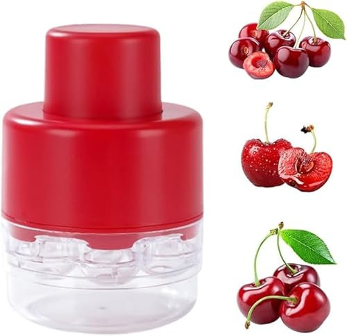 Herramienta for deshuesar cerezas, deshuesador de cerezas portátil mejorado 2024, deshuesador de cerezas de 7 orificios de liberación rápida, deshuesador de cerezas múltiple, deshuesador de cerezas de