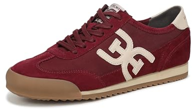 Sam Edelman Womens Ivey Lace-Up Trainers Merlot Red UK 4 Medium Fit