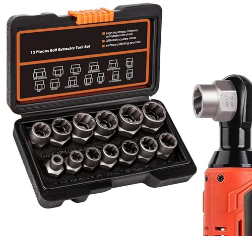Jeu D'Extracteurs De Vis,Outils à Main en Métal pour Dévissage Facile | Démonte-Vis et Boulons Cassés | Pour Travail du Bois, Motos, Automobile, Garage, Atelier, Hommes
