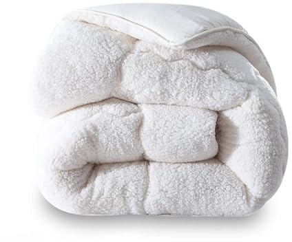 SAMPUR | Couette Douceur | Sensation Laine et Cosy | Surpiquage Innovant | Réversible été-Hiver | Isolation Thermique (200_x_200_cm)
