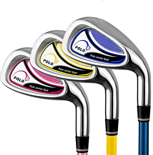 Golf Club Kids No.7 Hierro Niños Niñas Principiantes Golf Hierros Práctica Golf Carbon Clubs (Amarillo para 6-8Y)