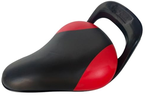 Bike Seat for Kids Waterproof Bike Saddle Handled PU Bicycle Seat Stylish Curved Replacement Kids Bike Seat, Red