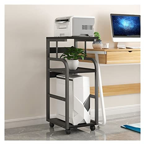 Scaffale per Stampante Supporto for stampante dal pavimento al soffitto Rack di stoccaggio for telaio da tavolo Armadio mobile for ufficio multistrato Telaio principale for PC Supporti da scrivania pe