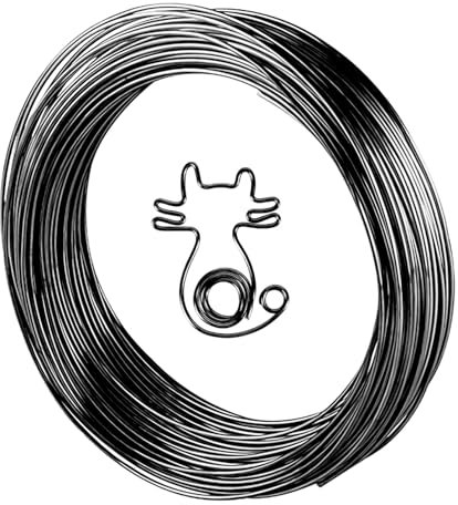 MORAINJAY 18 Gauge Aluminum Craft Wire, 1mm, 45M/165 Feet Black, Flexible for Floristry, Jewelry, Sculpting, Bonsai