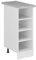 Vicco Küchenregal R-Line, offener Küchenschrank, Weiß, 30 cm, AP Marmor