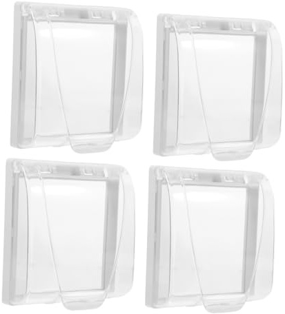 DIYEAH 4pezzi Copertura Per Elettrica Scatola Interruttore Protezione Per Prese in Bagno Adesivo Senza Attrezzi Compatibile Design d Interni