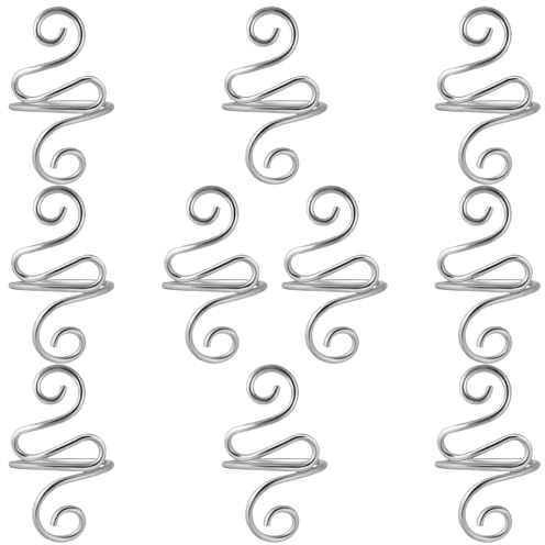 Lurrose 10 St Justerbara Crochet Tension Rings för Finger Antihalk Garnstyrning Anpassningsbara Garnkontrollringar för Stickning och Virkning Perfekta DIY Tillbehör för Kvinnor och Mormor