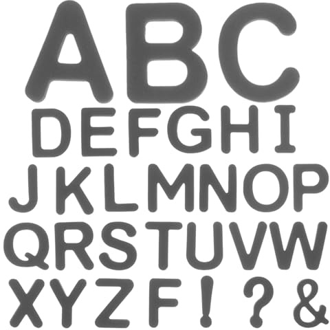 Alasum Lettere Magnetiche Educative e Adesive in Schiuma Eva Nere Decorazione Creativa 3d per Frigorifero e Lavagna Bianca per Scuola e Casa