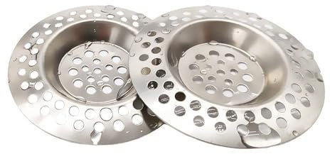 Juliyeh 70mm Stainless Steel Kitchen Sink Strainer Plug for Bathroom and Kitchen, Shower, Sink Screen, Sink Hole Strainer Sewer Protector (2PCS)