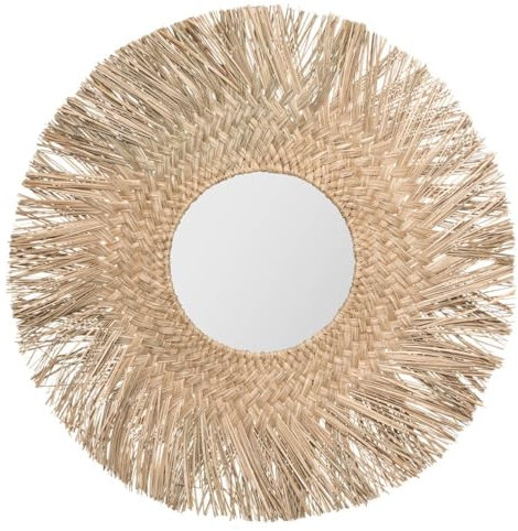 Atmosphera - Spiegel Ael - Schilfrohr D. 80 cm - Beige