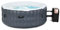 GOPLUS Aufblasbarer Massagepool für 2-4 Personen, Indoor & Outdoor Beheitzter Pool mit 108 Massagedüsen, Filtersystem, Abdeckung, Massagepool für Bubble Spa, 180 x 68 cm (ohne Kopfstütze, Grau)