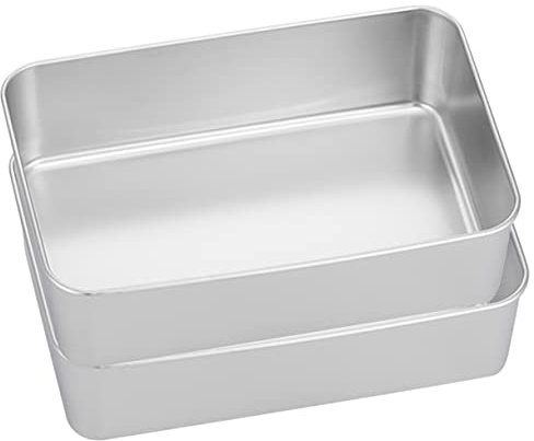 PRETYZOOM 2pezzi Teglia Da Forno in Acciaio Resistente Per Torta Tiramisù Teglie Antiaderenti Per Tortiere Fai Da Te Scatole Per Mousse in Pirottini Per Torte