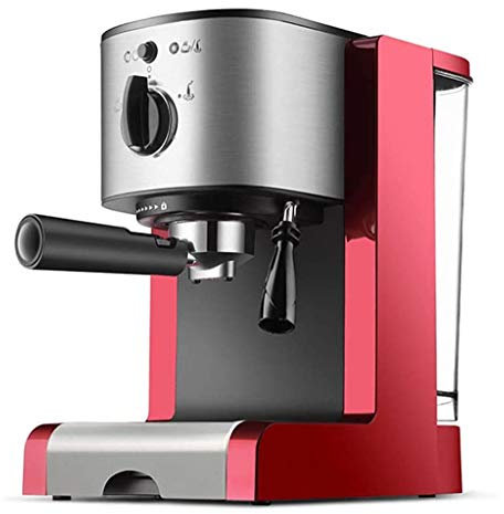 TVSKWMRQ Máquina de café Máquina de café Espresso automática Italiana, Máquina de café a Vapor de Dos Tazas para el hogar, (1250 ml) Material PP, 110 V ~ 240 V, Potencia 1350 W (Color:A)
