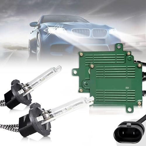 Kit lampadine allo xeno D2H con ballast, adatto per fari VLAND, lampadine di ricambio per anabbaglianti, 12V 6000K bianco, 2 pezzi/SET (xeno 55w con decoder)