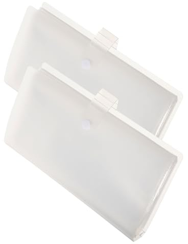 GALPADA Álbum para Entradas Diseño Transparente, 2 Piezas, Capacidad para 80 Billetes, Material Pp, Multiusos y Libre de Polvo, Adecuado para Obsequio en Vacaciones