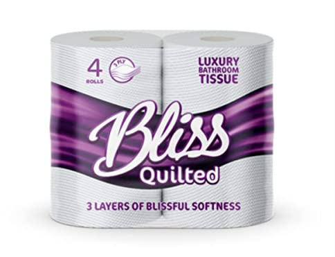 Bliss Triple Quilted Luxury Toilet Tissue Roll 10 x 4 pack