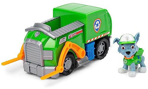 PAW Patrol 6052310 Recycling Fahrzeug mit Rocky Figur (Basic Vehicle)