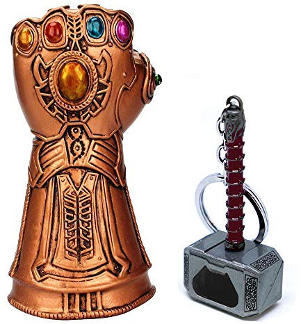 Nidavellir 2-Pack Fist Beer Opener and Hammer Keychain Bottle Opener, Beer Gifts Bottle Opener for Men, Husband, Dad, Grandpa, Boyfriend