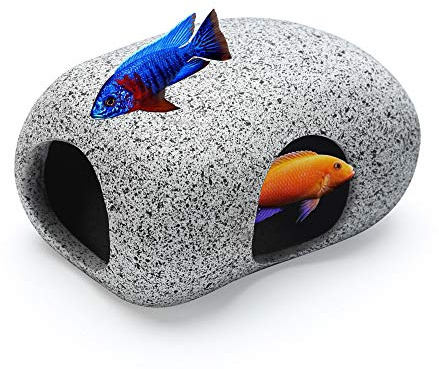 Roches pour Aquarium pour Poisson à se Reproduire, Jouer et se Reposer, Petites Céramique Pierres Décoratives pour Aquarium