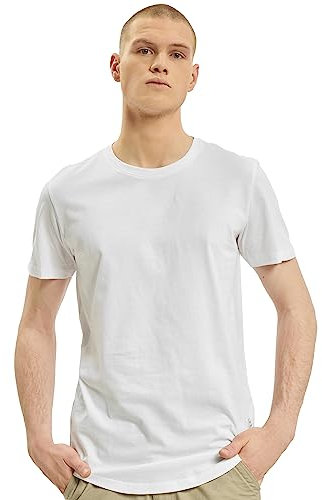 Jack & Jones Men's Jjenoa Tee Crew Neck Ps T Shirt, White, 4XL UK