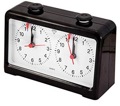 MMUK Timer per Scacchi, Orologio per Scacchi analogico Professionale Gioco Orologio per Scacchiera Internazionale per Gioco da Tavolo da torneo