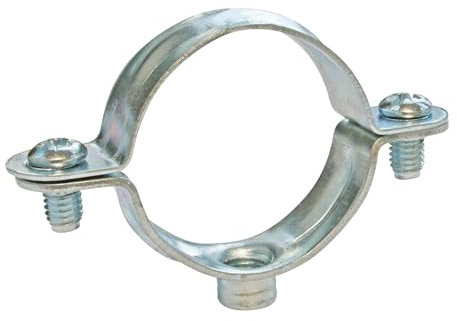 SOMATHERM FOR YOU - pinza de fijación sencilla - de acero niquelado - Para tubo Ø28 mm - Bolsa 5 partes