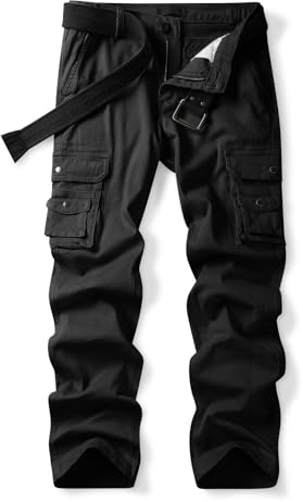 Aeslech Pantalon de travail cargo extensible pour femme Motif camouflage