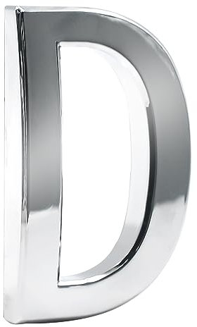 Door Numbers, 2.75 Inches Mailbox Numbers Waterproof, 3D Self Adhesive House Numbers DIY Chrome Polished Address Numbers Sign for House Mailbox Apartment Hotel Door Room, Silver