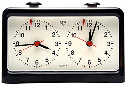 Chess Timer, Mechanische Schachuhr, I-GO Countdown Timer mit großen, gut ablesbaren Zifferblättern, internationale Schachuhr, keine Batterie erforderlich