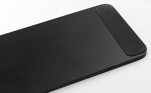 REUT Badewannensitz für Senioren und Menschen mit Behinderungen, bis 130 kg, Sitzbrett für Badewanne, rutschfest Badewannenablage, Unzerbrechlich HPL-Laminat, Schwarz, 80x25 cm