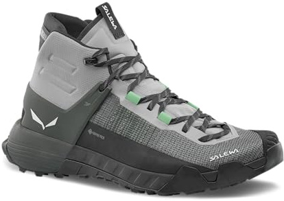 Salewa Men's Wildfire NXT Mid GTX Boots - Gore-Tex Waterproof Hiking & Trekking Boot - Alloy/Dark Olive - 11.5