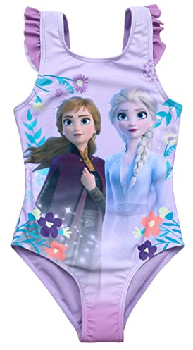 Frozen 2 Costume da bagno Moda mare Anna ed Elsa, lilla., 110