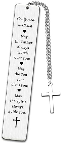 JMIMO Christian Bookmark Gifts First Holy Confirmation Gifts for Girls Boys Bible Verse Bookmark for Women Men