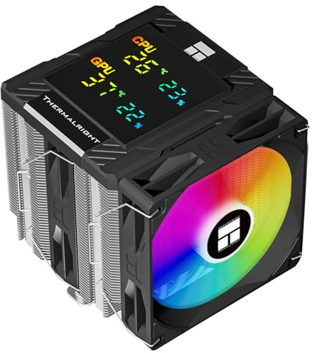 Thermalright TR Peerless Assassin 120 Digital ARGB - Raffreddatore digitale per CPU per AM4/AM5, Intel LGA1700/1851/115X/1200, colore: Nero
