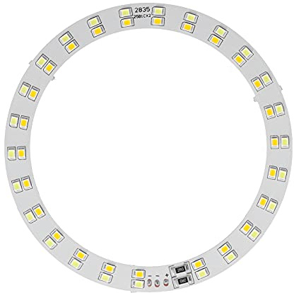 Eminchu LED-ringljusplatta Hög Ljusstyrka 10W med Kall och Varm 2-färgsbelysning för Daglig Belysning, USB-driven för Bordslampor, 3,62 Innerdiameter