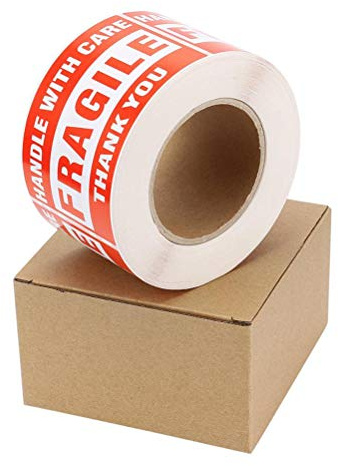 1 Roll 3x5 Fragile Label - with Care Warning Stickers for and Packing Warning Labels(500 Labels).