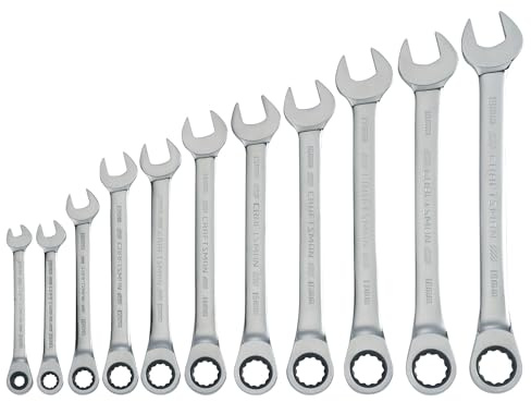 CRAFTSMAN Ratcheting Wrench Set, Metric, 11-Piece (CMMT87021)