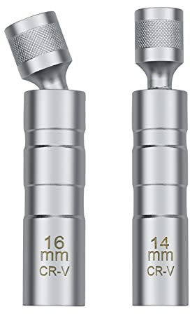 14/16mm Chiave Candela, Presa per Candela Strumento di Rimozione, Candela a 12 Angoli, Universale Magnetica Chiavi Candelette, Usato per Rimuovere le Candele Dell'auto