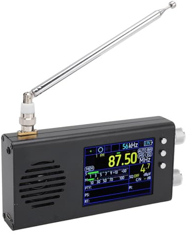 Radio Portable SSB à Ondes Courtes, AM FM SW CB VHF UHF WX AIR LW MW Récepteur Radio Pleine Bande, écran LCD 3,2 Pouces, Deux Haut-parleurs Stéréo, Fonctionne avec Batterie 5000