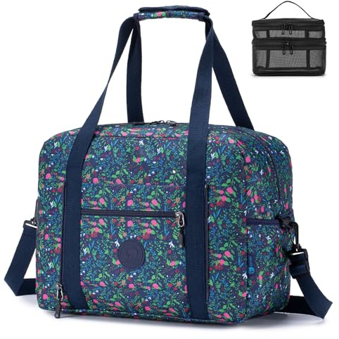 SPAHER Bolsa Viaje 40x30x20 Wizzair Vueling Plegable 25L Equipaje de Mano Cabina Impermeable Bolsa de Deporte Hombre Bolsos Maternidad Hospital Bolso Equipaje Fin de Semana Mujer