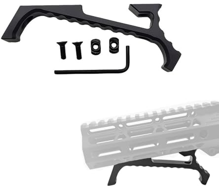 ProWildGear aluminiumfodral böjvinkel manuell pneumatisk handstopp för M-lok kompatibel KeyMod SLR typ handskydd system spårskydd