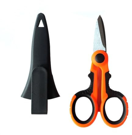 xbiez Tijeras de pesca multifuncionales de acero inoxidable, cortador de línea de pesca, accesorios de aparejos de pesca, cortador de línea