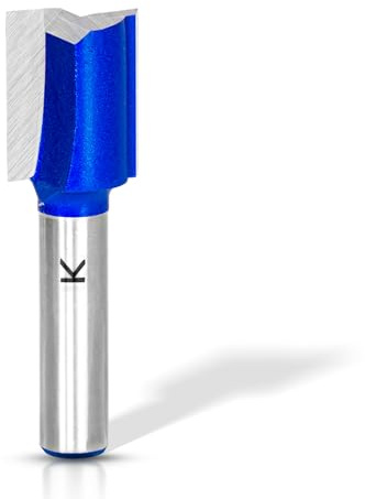 ASNOMY Set di punte per frese a scanalatura da 15 mm, 8 mm, con gambo in metallo duro, frese per router, set di frese dritte per legno, utensili per la lavorazione del legno