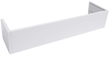 Tenda a pannello bianco personalizzabile con binario in alluminio, 340 cm, cassetta da soffitto per camper/camera da letto, facile installazione con viti.