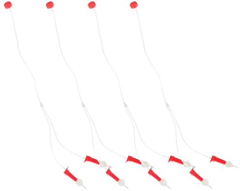 Veemoon Tube D’Infusion D’Engrais pour Arbres Fruitiers Agrumes Plastique Solide Lot de 4 Sets de Tubes Bouchons Anti-Fuite Système D’Irrigation Goutte-à-Goutte Automatique pour Jardin